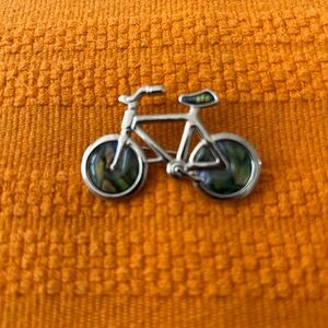 Bicycle Pin w/ Iridescent Inlay